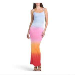 sunset ombré dress